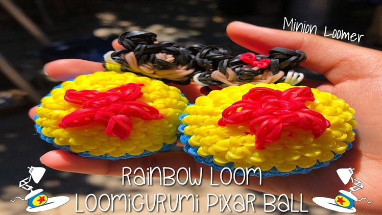 Rainbow Loom LOOMIGURUMI DISNEY PIXAR BALL || Minion Loomer