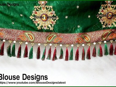 Saree kuchu designs with beads, saree kuchu new designs, saree tassels, saree kuchu designs videos