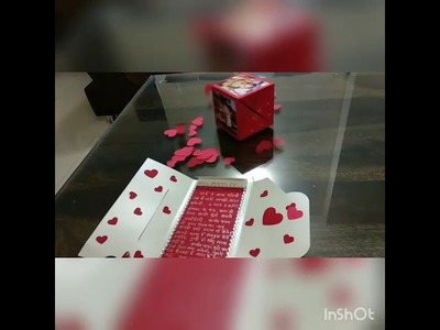 Single popup box boomf handmade greeting card