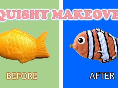 Squishy Makeovers: Nemo Clownfish try. DIY Fail or Nail? Redecorating Squishies!