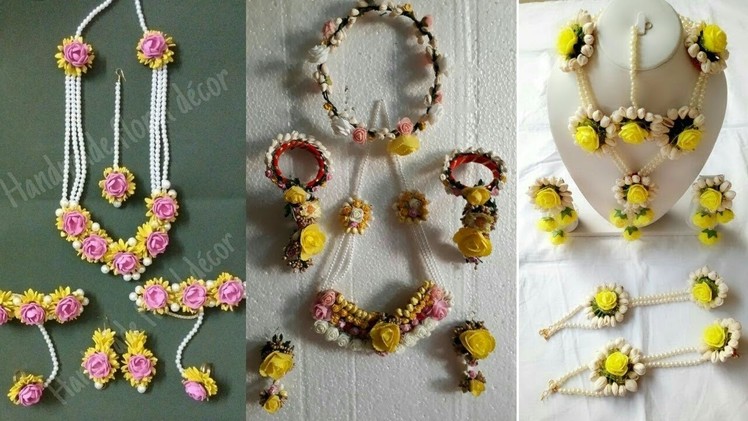 Stylish & Beautiful Handmade Flowers Jewelry For Bride | Unique Flower Jewelry Design 2018