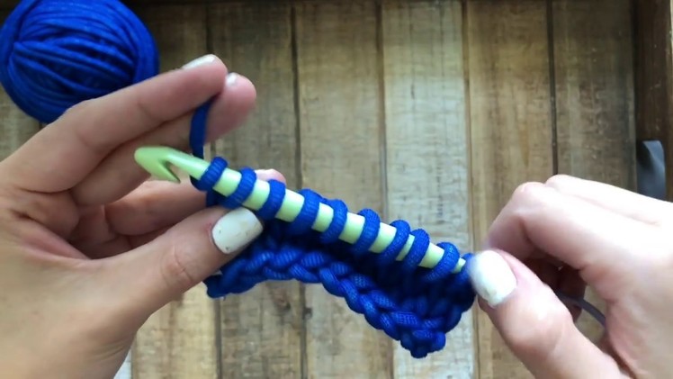 The Knit Stitch- Tunisian Crochet