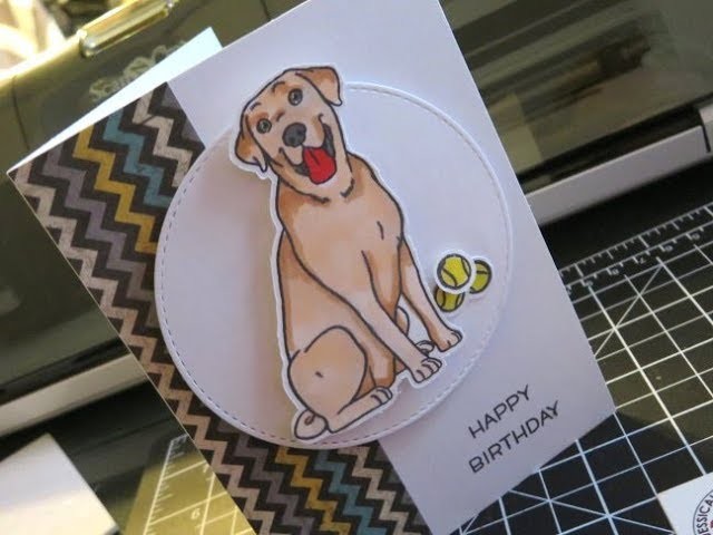 Tutorial: How to Create a Labrador Retriever Handmade Card birthday card JessicaLynnOriginal