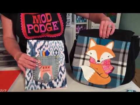 12+ Ideas for DIY Fashion and Dorm Decor with Fabric Mod Podge