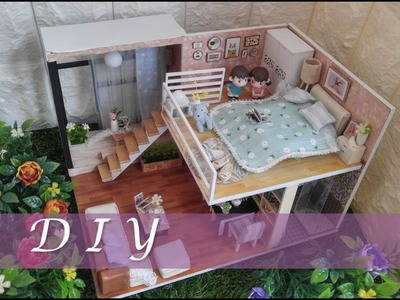 5 CuteRoom (e.g. kitchen) - DIY Dollhouse Villa With Furniture Miniature Waiting For The Time