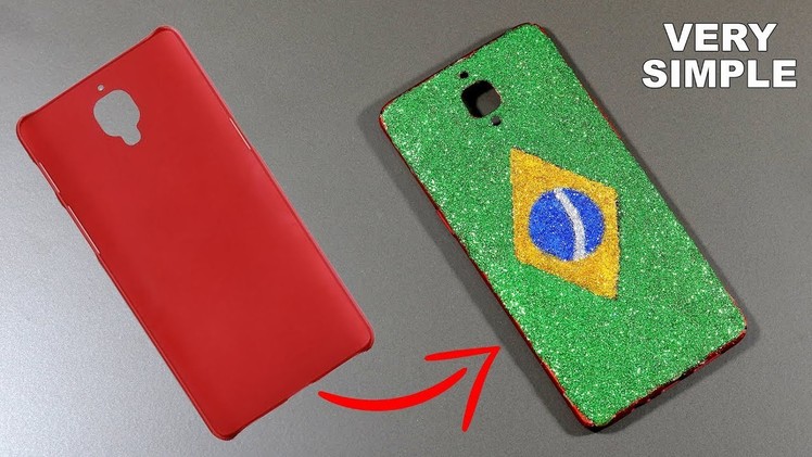 Amazing DIY Brazil Flag Phone Case | How To Make Brazil Flag Phone Case