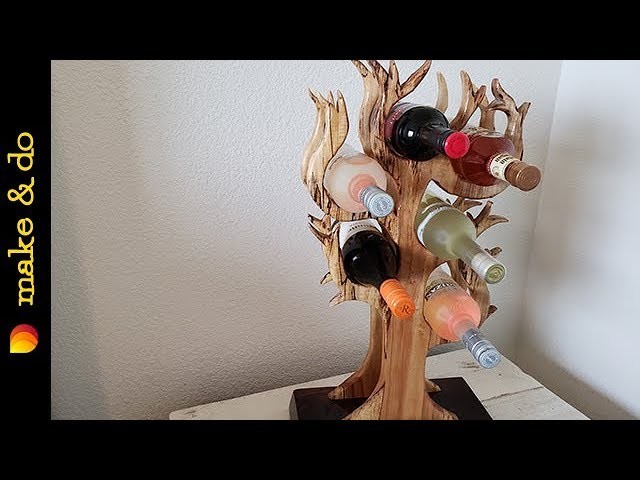 Awesome Homemade Wine Rack - DIY Woodworking Project for the kitchen.