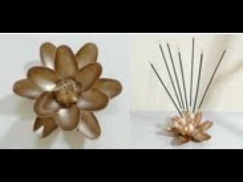 Best Out of Waste, DIY Clay Incense Holder, How to make a Lotus Incense Holder, Shilpkar Clay Art