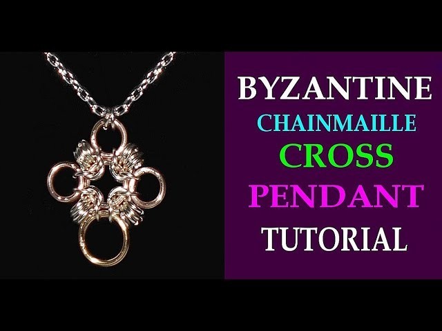 BYZANTINE CROSS CHAINMAILLE PENDANT TUTORIAL