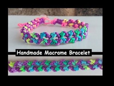 Chain.Lace Pattern Macrame Bracelet Tutorial