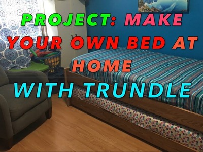 DIY Bed frame with trundle