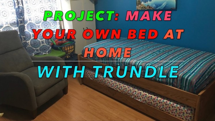 DIY Bed frame with trundle