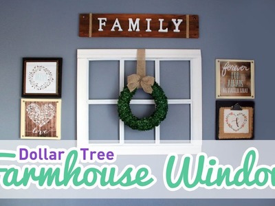 DIY Dollar Tree Farmhouse Window - DIFFERENT VERSION, And More Decor