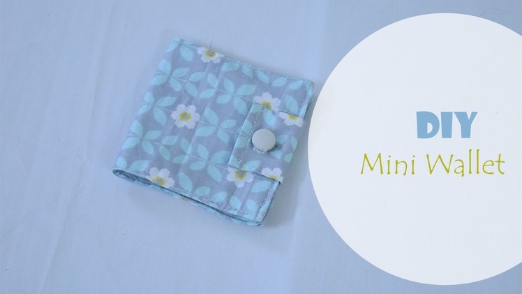 DIY easy to make fabric Mini Wallet