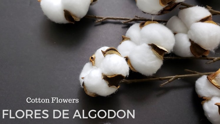 DIY FLORES DE ALGODON PARA DECORAR | DOLLAR TREE FARMHOUSE COTTON STEMS | Home Deko Channel