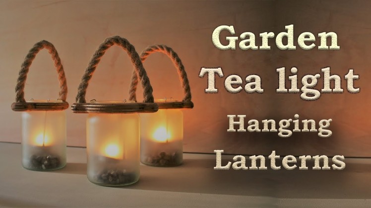 DIY Garden Outside Lantern tea light Candle Holder