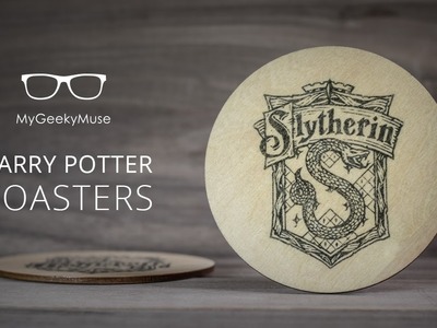 DIY Harry Potter coasters | Wood transfer (Citrasolv)