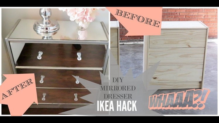 DIY | Mirrored Nightstands (IKEA HACK!!!)  | SANTORIA ADAMS | BEAUTYBYSSAM