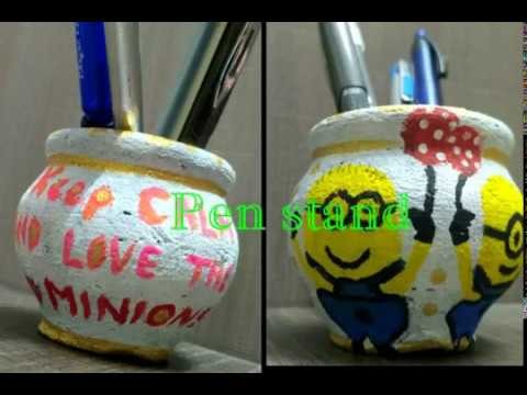 DIY-Pen stand using matka | how to make pen stand from Best out of waste material|Handmade Gift idea