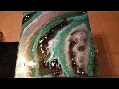 DIY resin pour geode table top