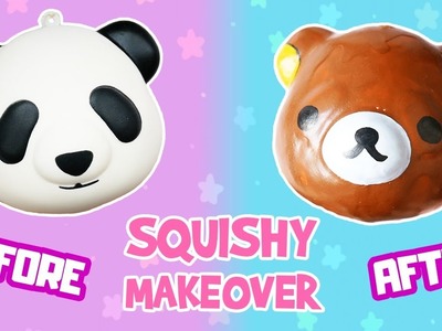 DIY Squishy Makeover | Kawaii Panda To Rilakkuma Redecorating