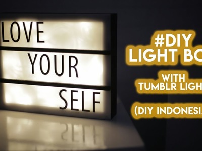 DIY TUMBLR LIGHT BOX | diy indonesia