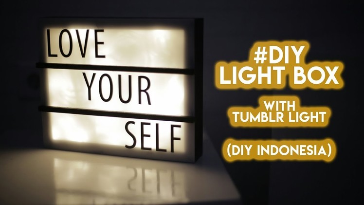DIY TUMBLR LIGHT BOX | diy indonesia