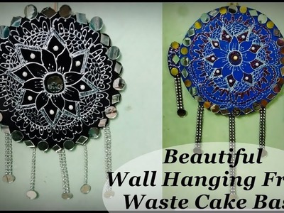 DIY- WOW ! Beautiful Wall Hanging From Waste Cake Base