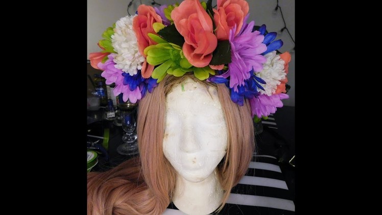 Easy.DIY Dollar Tree Floral Crown