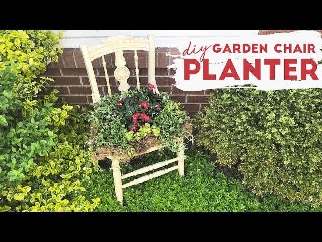 Easy DIY Garden Chair Planter
