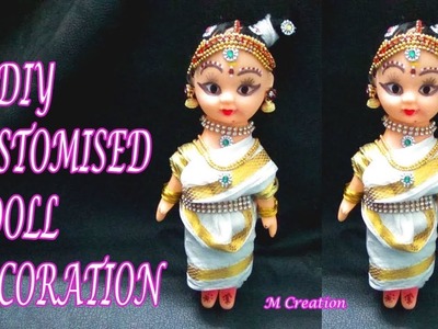 Easy doll decoration.DIY indian dance mohiniaatam doll decoration