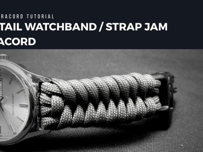 Easy paracord tutorial - fishtail watch band. strap jam paracord