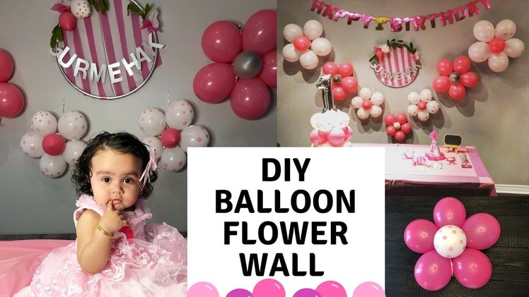 How to Make a Balloon Flower Wall - DIY