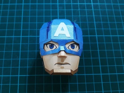 How to make Avengers Captain America 3D papercraft part 2