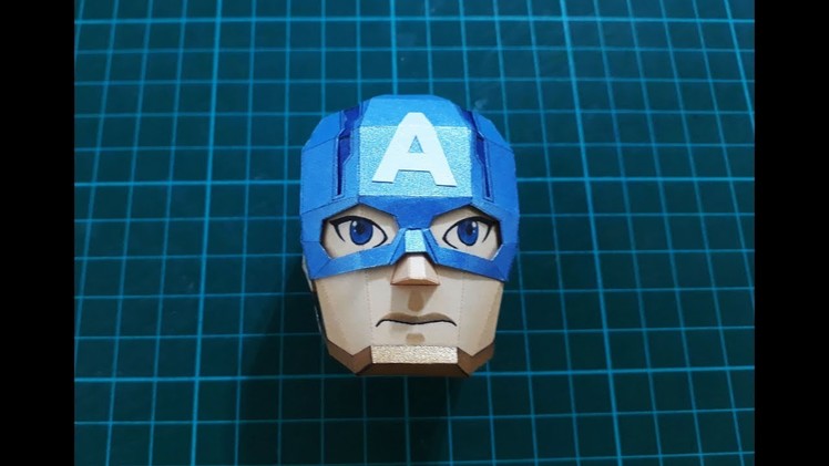 How to make Avengers Captain America 3D papercraft part 2