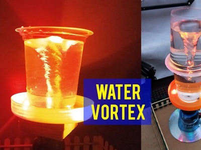 How to Make DIY Water Vortex fountain using hard disk magnet and bolt
