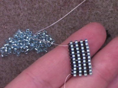 Learn the Even Count Peyote Stitch - A Beginner Beading Tutorial by Aura Crystals