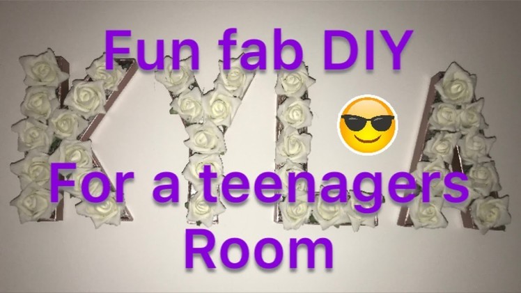 NAME  **DIY** for a teenage bedroom wall