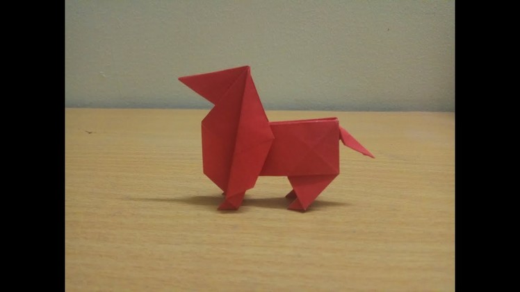 Origami dog tutorial