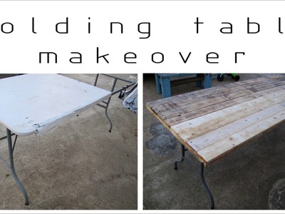 Pallet table diy Foldable pallet table