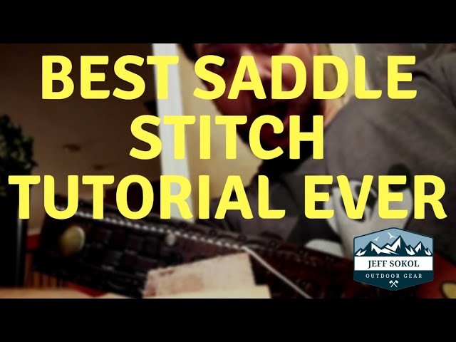 Saddle Stitch - Hand Stitching Leather Saddle Stitching DIY (Double Hand Stitching.Saddle Stitch)