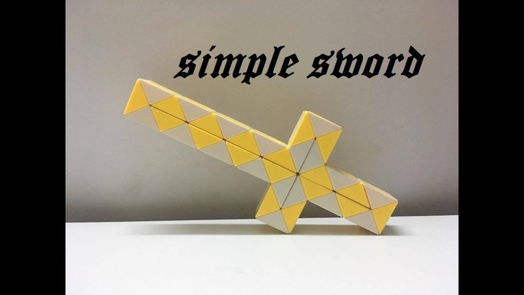 SLOW TUTORIAL - Rubik's Twist or Rubik's Snake 36 - Simple Sword