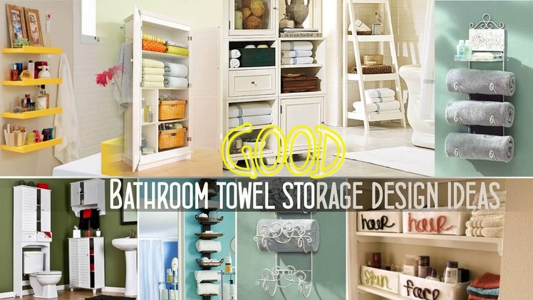 Top 40+ Bathroom Towel Storage Design ideas | Best DIY Wall Mounted Rack Cabinets Walmart Shelf 2018