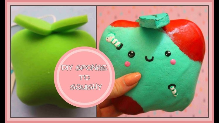 TURNING 1£ SPONGE INTO A SQUISHY DIY | REDECORATING SQUISHIES