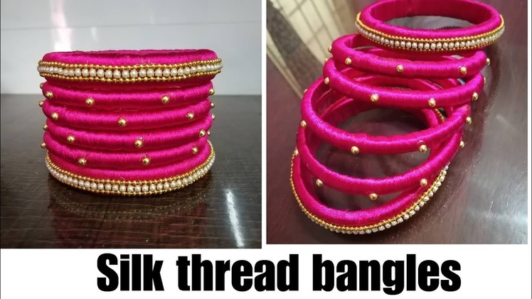 Tutorial for handmade Silk Thread Bangles for beginners, how to make silk thread bangles at home.