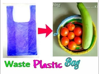Waste Materials recycling beautiful Plastic Tokri Making | BSD | | DIY |