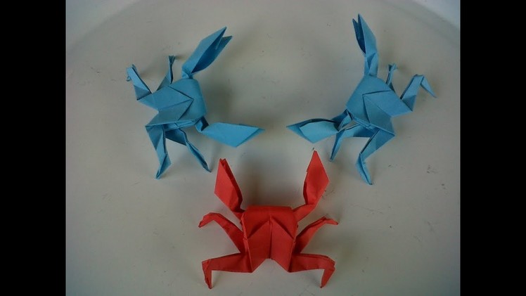 Cara membuat origami kepiting lucu