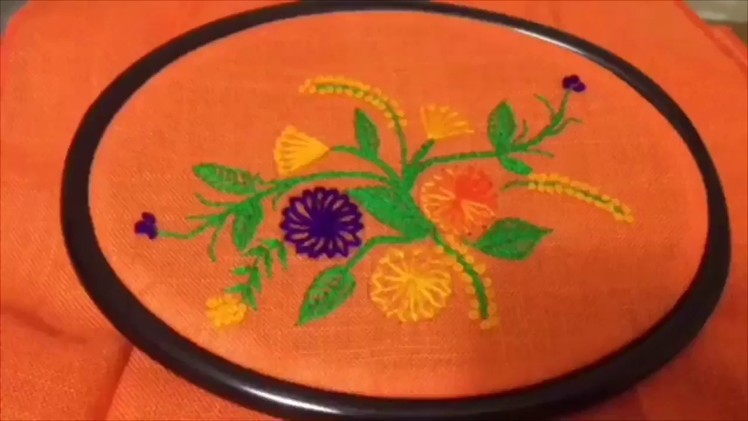 Hand embroidery Buttonhole stitch designs