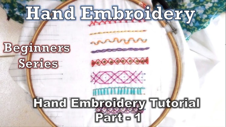 Hand Embroidery Course | Running Stitch & Variations | Beginner Level
