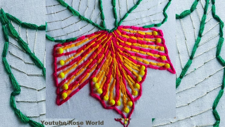 Hand embroidery neckline design for kurti.blouses.churidar.dress|neck embroidery tutorial